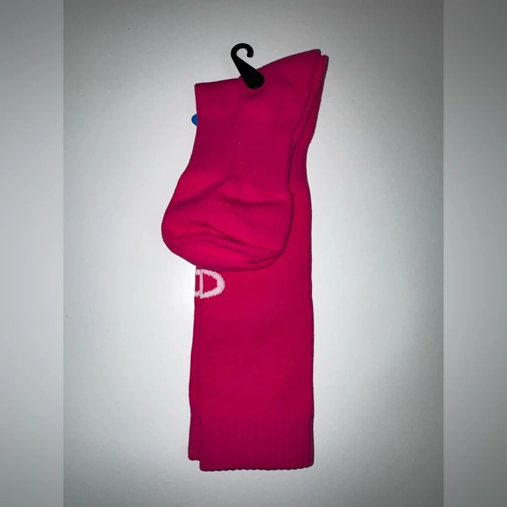 NWT Champion Unisex Crew Socks - Hot Pink M/L